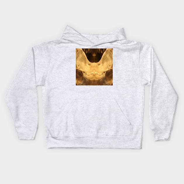 Egypt pyramid God figure - circled Kids Hoodie by kall3bu